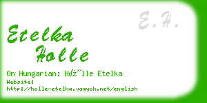 etelka holle business card